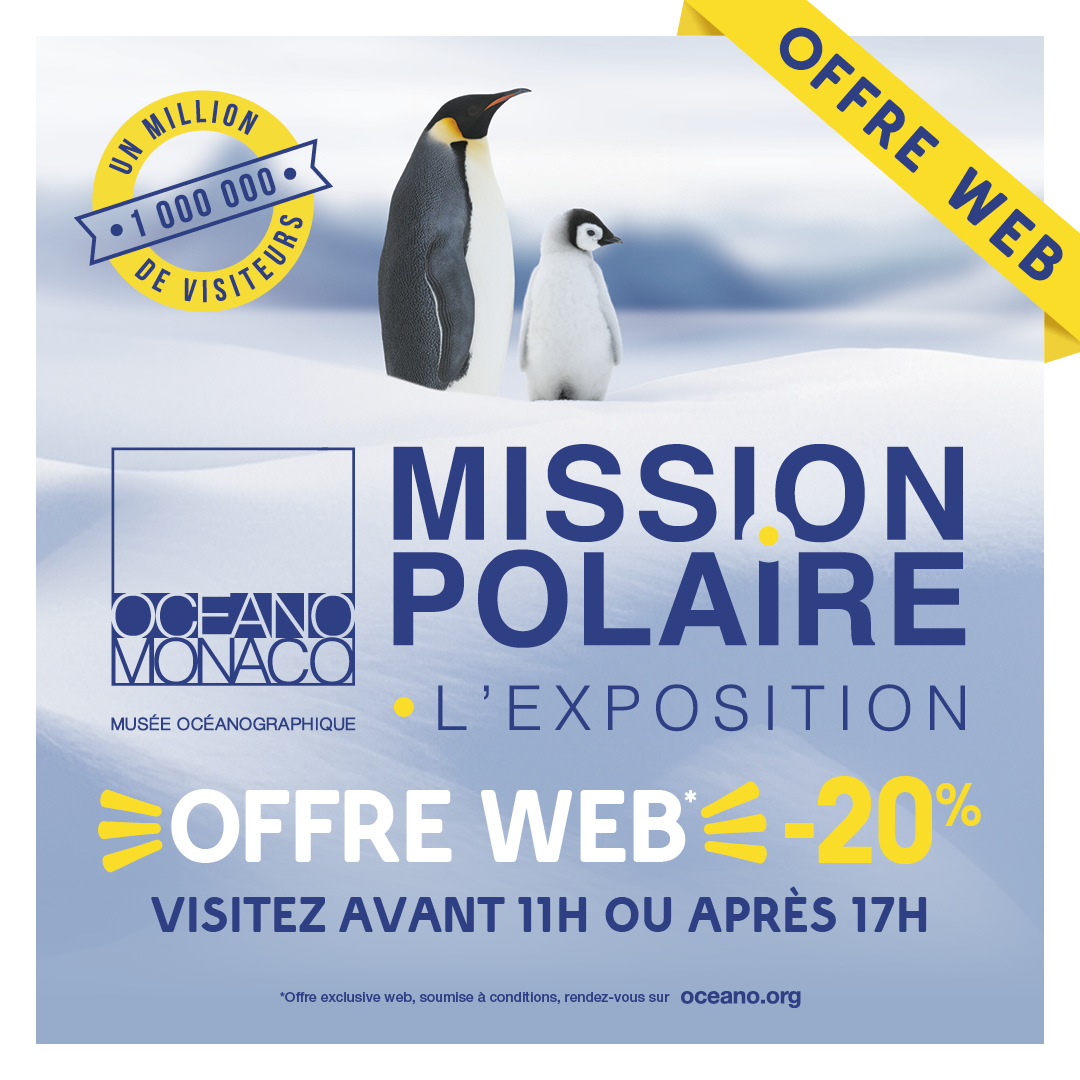 Offre web été 2024 : bénéficiez de 20% de réduction sur la billetterie officielle du Musée Océanographique de Monaco